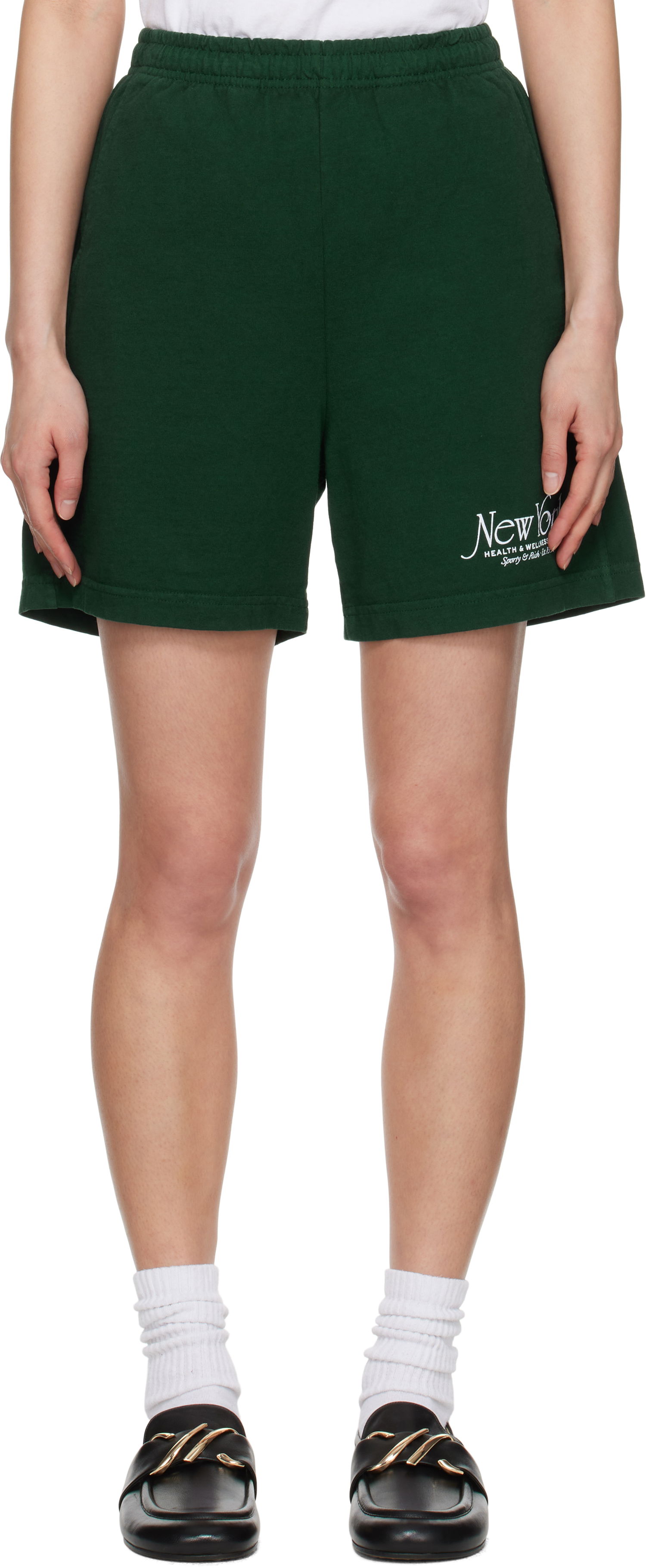 Shorts Sporty & Rich Sporty & Rich NY 94 Gym Shorts Grøn | SH039606034WH01, 0