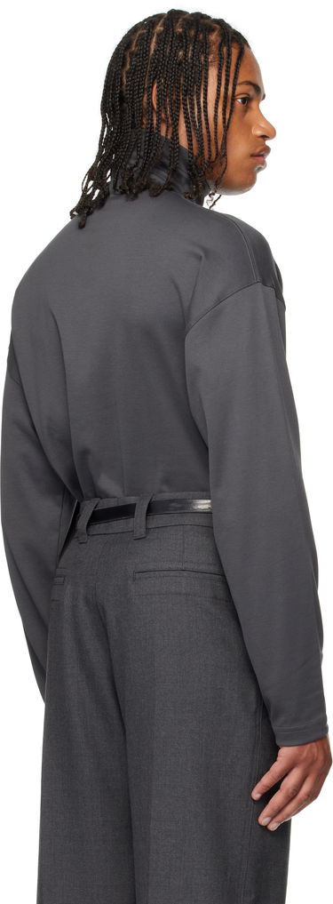 T-shirt LEMAIRE Lemaire Relaxed Mock Neck T-Shirt Grå | TO1467 LJ1043, 2