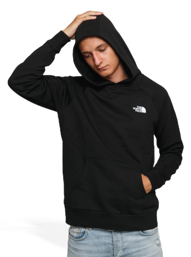 Sweatshirt The North Face Raglan Red Box Hoodie Sort | NF0A2ZWUKY41
