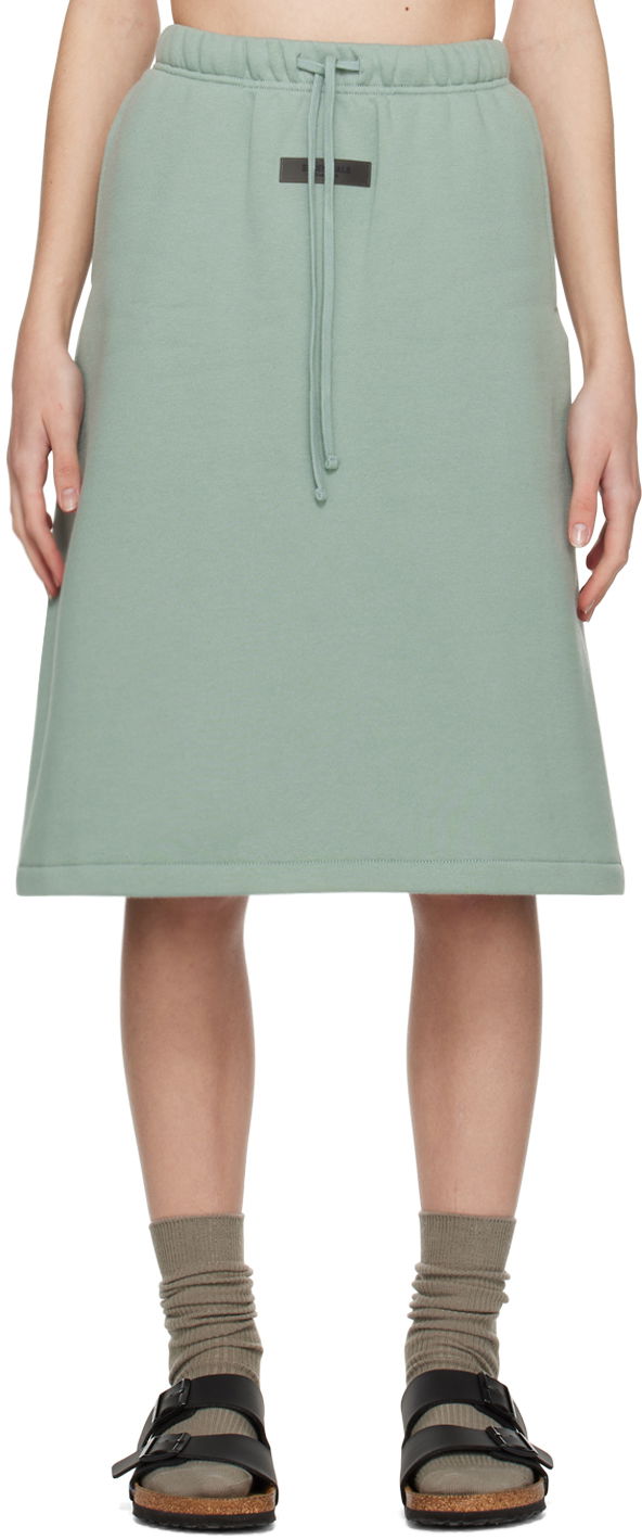 Nederdel Fear of God ESSENTIALS Drawstring Midi Skirt Grøn | 160BT225031FW, 0