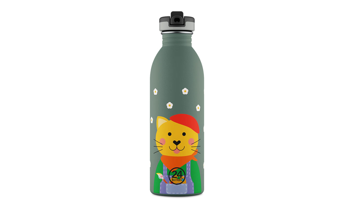 Drikkeflaske 24Bottles Urban Smart Cat Bottle 500ml Flerfarvet | UB_050_1958, 0