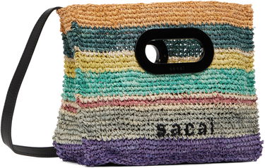 Mulepose sacai Sacai Raffia New Shopper Small Bag Flerfarvet | S149-01, 2