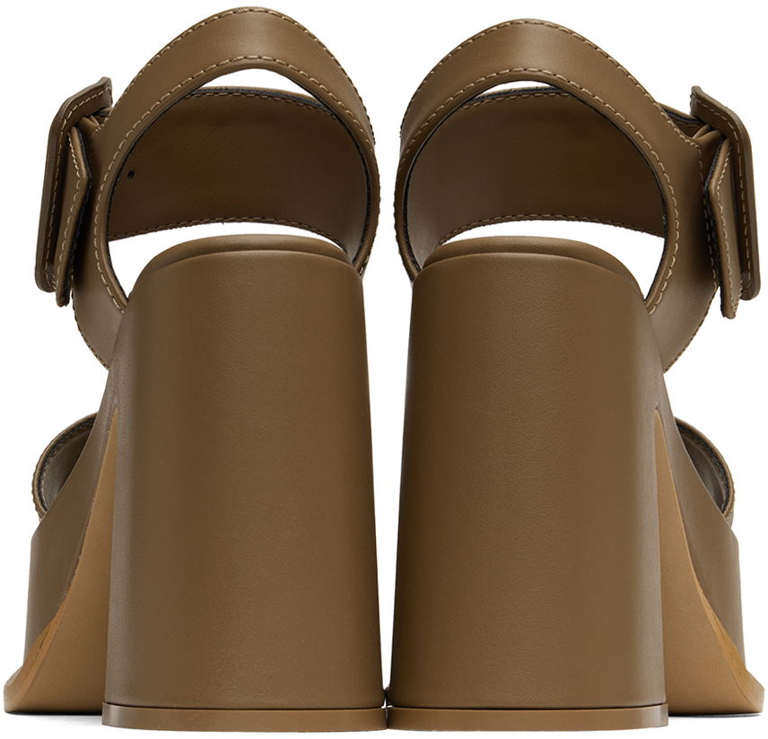 Sneakers og sko Stella McCartney Skyla Buckled Platform Sandals Brun | 810394AP0AL0, 1