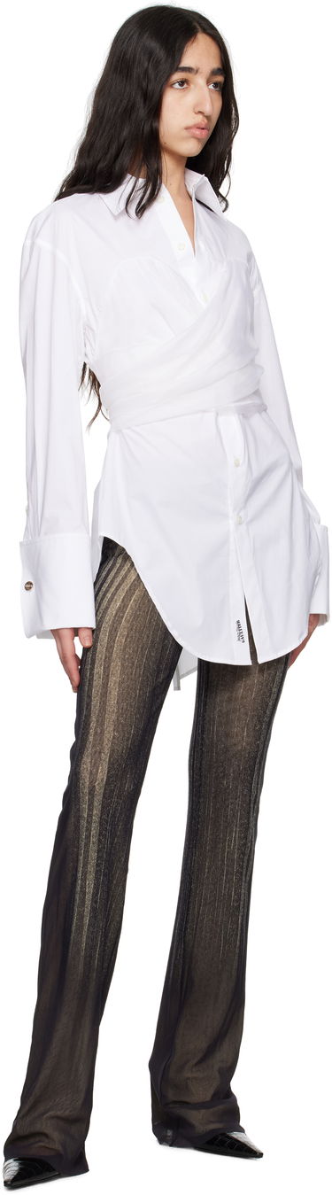 Skjorte Jean Paul Gaultier Jean Paul Gaultier Long Draped Shirt Hvid | 25/34-F-CH082-C071-01, 3