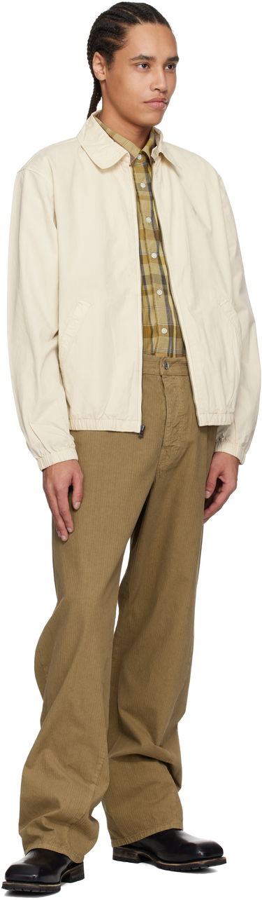 Vindjakke Polo by Ralph Lauren Ralph Lauren 'The Bayport' Mineral-Dyed Poplin Bomber Jacket Hvid | 710961831002, 3