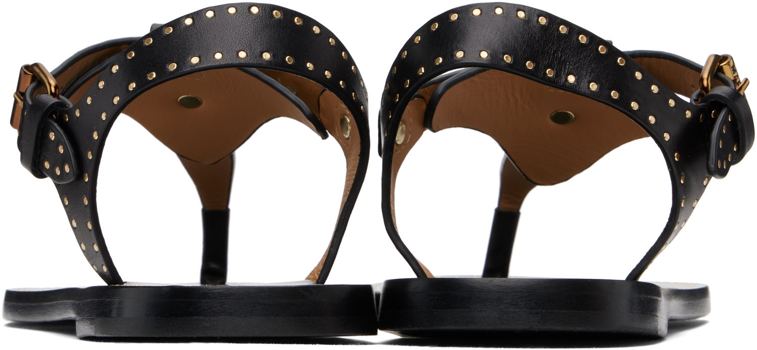 Tilbehør ISABEL MARANT Isabel Marant Joony Studded Leather Thong Sandals Sort | SD0217FA-C1B05S, 1