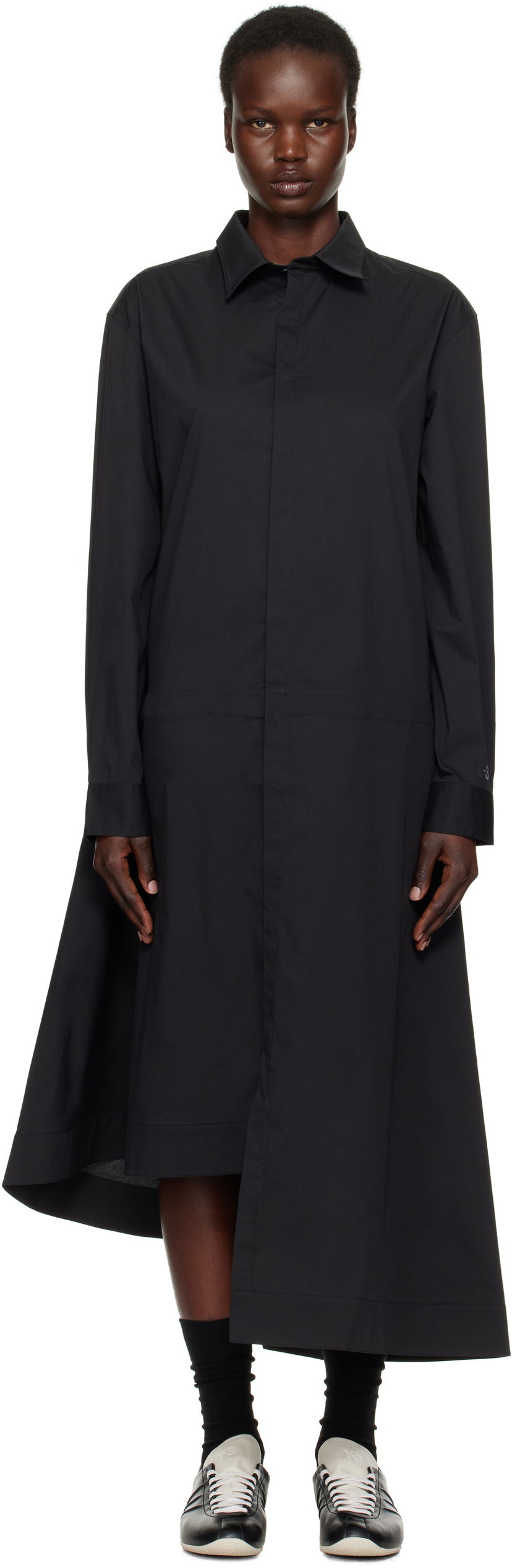Kjole Y-3 Y-3 Shirt Midi Dress Sort | JV5840