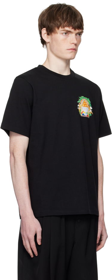T-shirt Casablanca Casablanca Triomphe D'Orange Graphic T-Shirt Sort | MPF25-JTS-001-24-EX-FLANNELS, 1