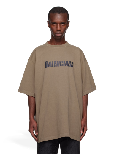 T-shirt Balenciaga Boxy Brun | 651795-TNVL1-7761