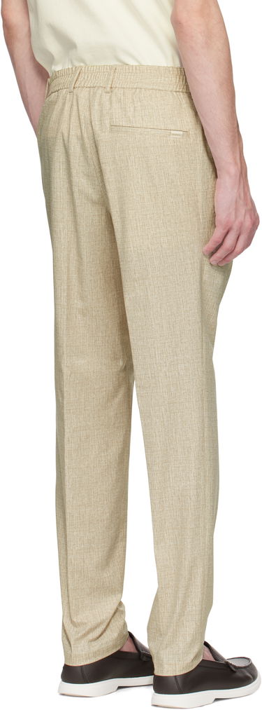 Bukser BOSS BOSS Formal Water-Repellent Trousers Beige | 50539484, 2