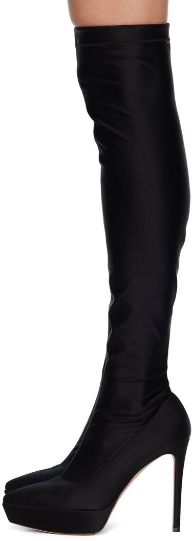 Sneakers og sko Gianvito Rossi Platform Over-The-Knee Boots Sort | G80236.85RIC.CUP, 2