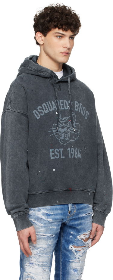 Sweatshirt DSQUARED2 Dsquared2 Cypro Fit Hoodie Grå | S74GU0848_S25030, 1