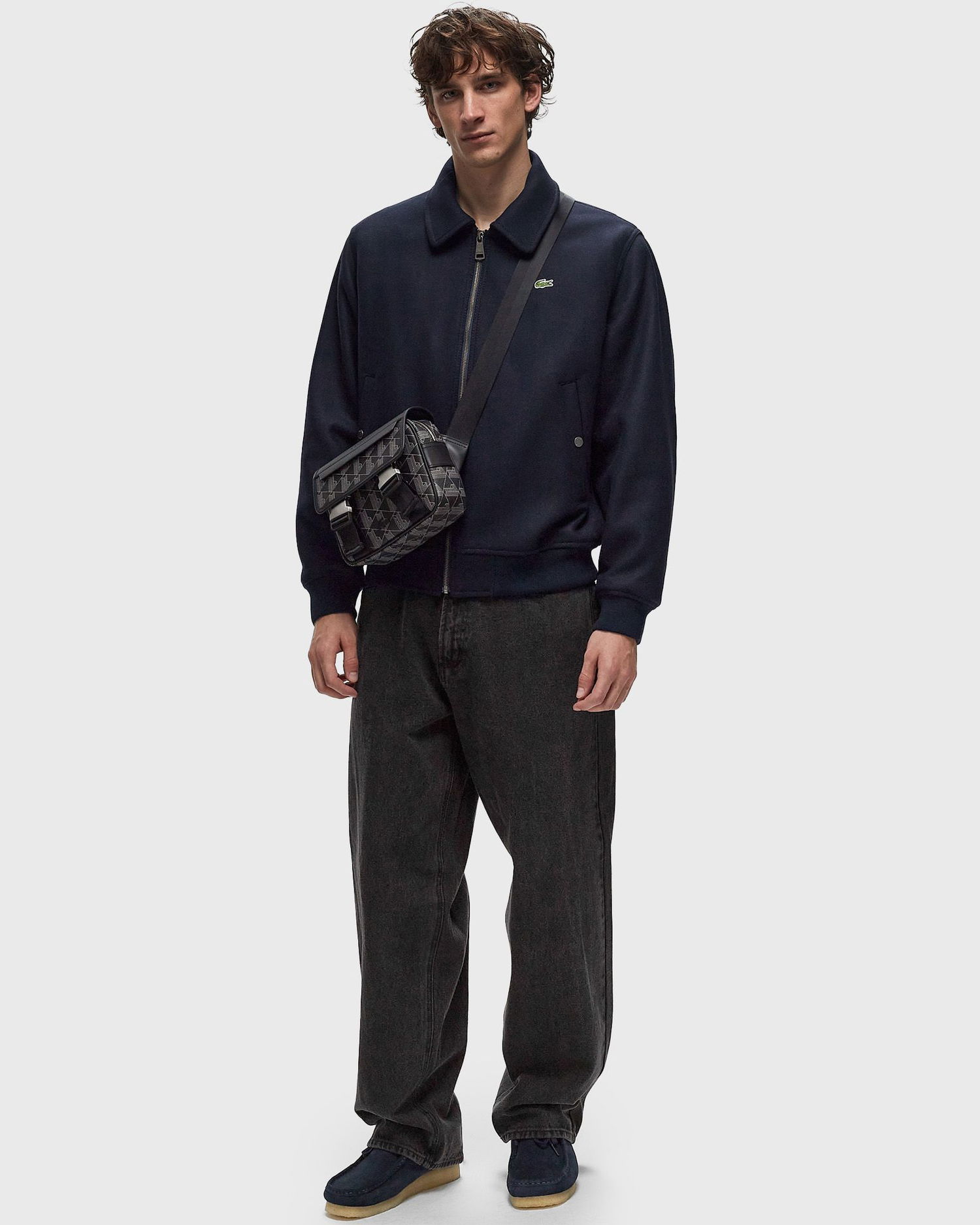 Bomberjakke Lacoste Bomber Jacket Blå | BH2888-HDE, 1