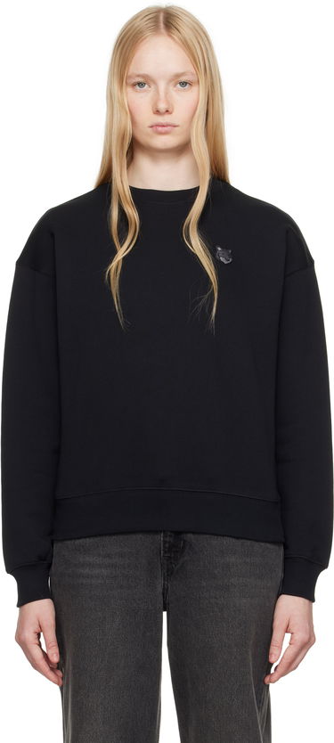 Sweater MAISON KITSUNÉ Maison Kitsuné Comfort Sweatshirt with Fox Head Patch Sort | MW00315KM0321, 0