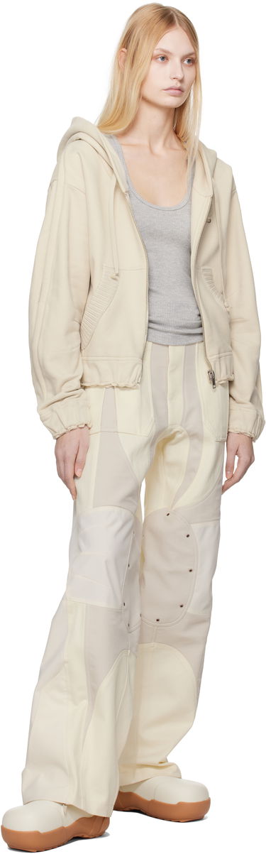Sweatshirt Moncler Moncler Genius x Willow Smith Zip-Up Cotton Hoodie Beige | J209T 8G00001 - 899WC, 3
