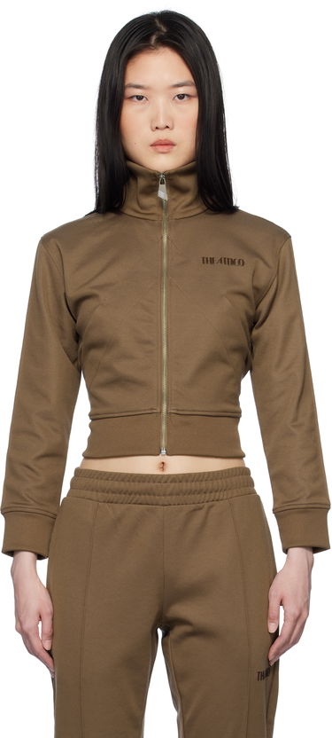Træningsdragt The Attico The Attico Cropped Track Jacket Brun | 250WCF00022 JJJ055AA, 0