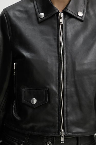 Jakke STAND STUDIO Stand Studio Brooke Cropped Leather Jacket Sort | 66384.7750, 4