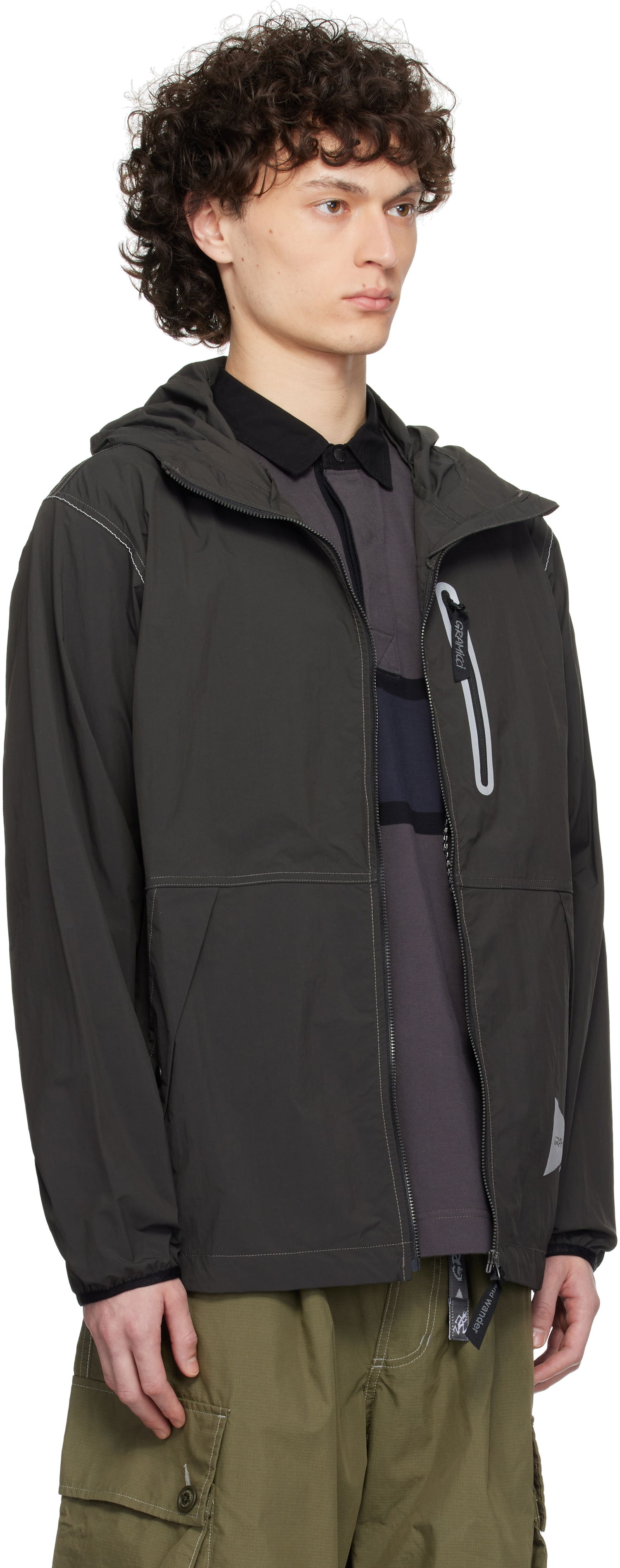 Vindjakke and wander Gramicci Edition Brushed Nylon Jacket Grøn | GUJ5-S3000, 1