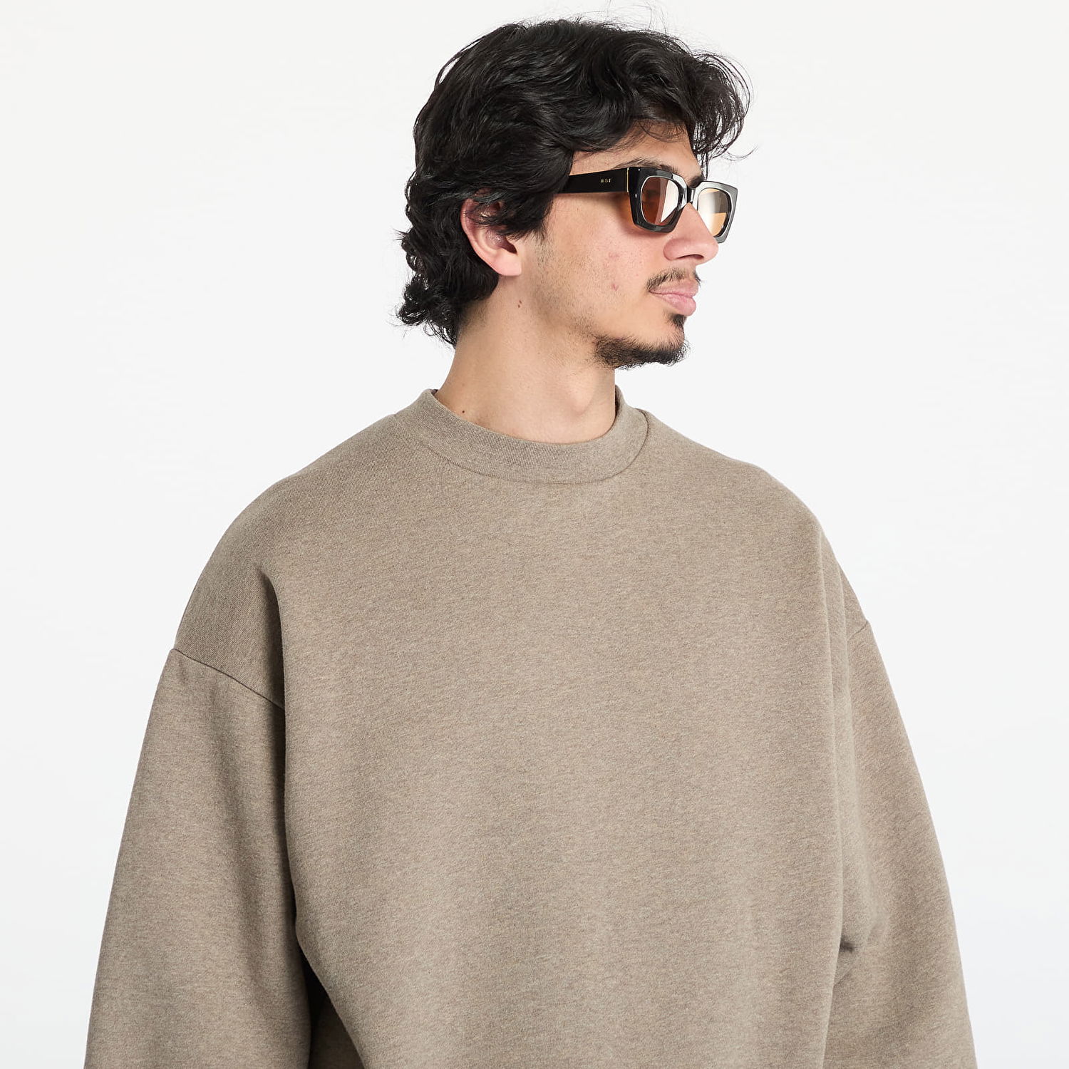 Sweater Fear of God Fear of God Essentials Classic Fit Fleece Crewneck XXS Beige | 192AS252041F-985, 1
