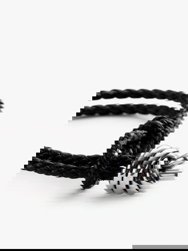 Armbånd Bottega Veneta Braided Leather Bracelet Brun | 815938V507C1139, 2