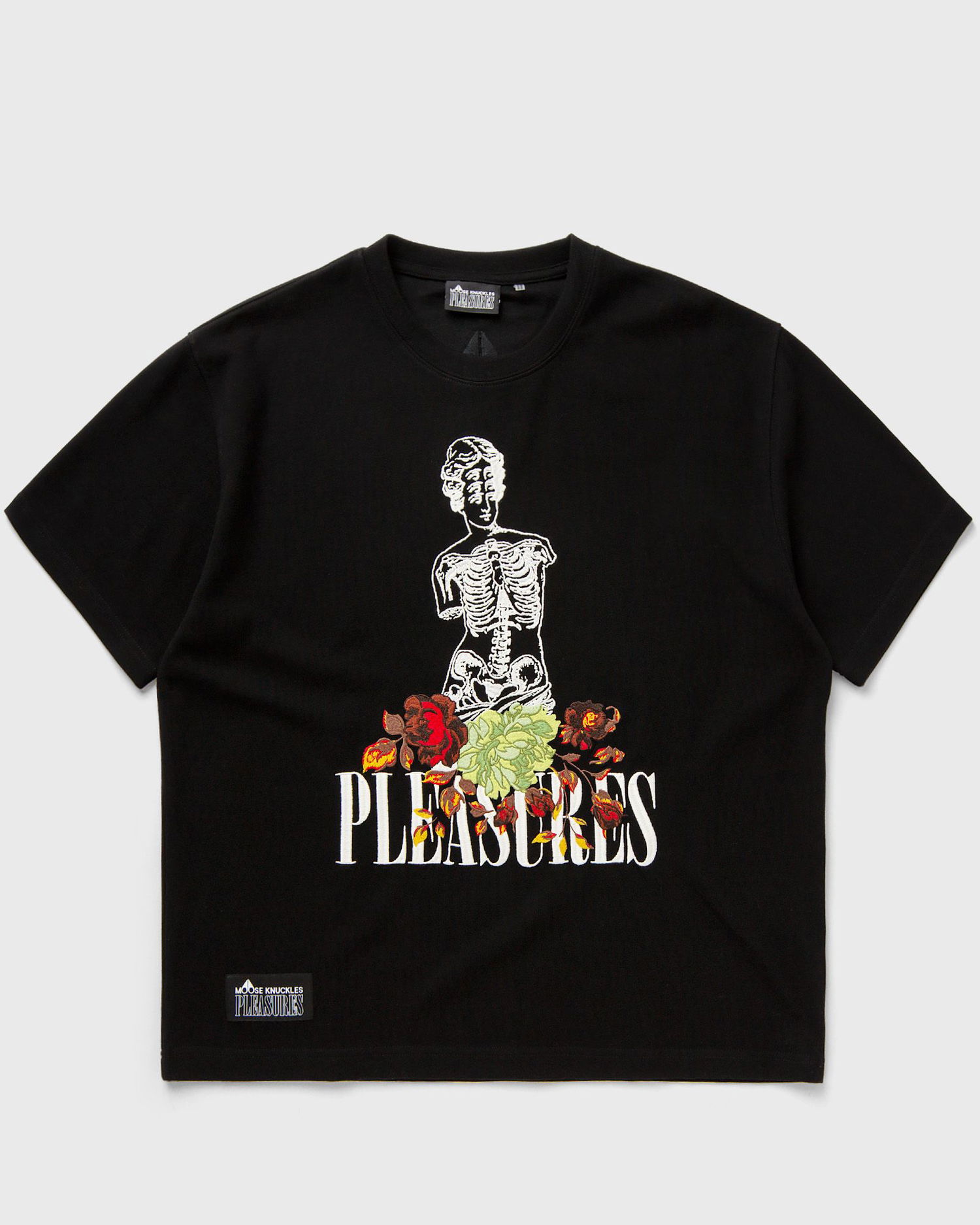 T-shirt Moose Knuckles X PLEASURES STATUE GRAPHIC TEE Sort | M33MT752PL-BLACK, 0