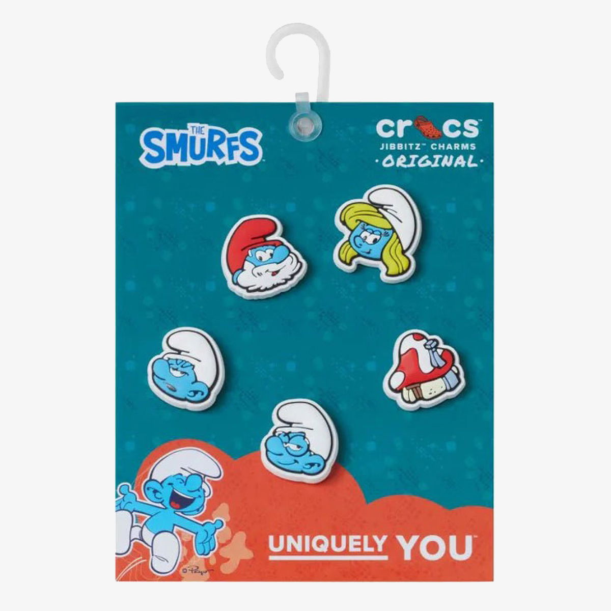 Stift Crocs Smurfs Jibbitz Charms 5 Pack Flerfarvet | 10014521, 0