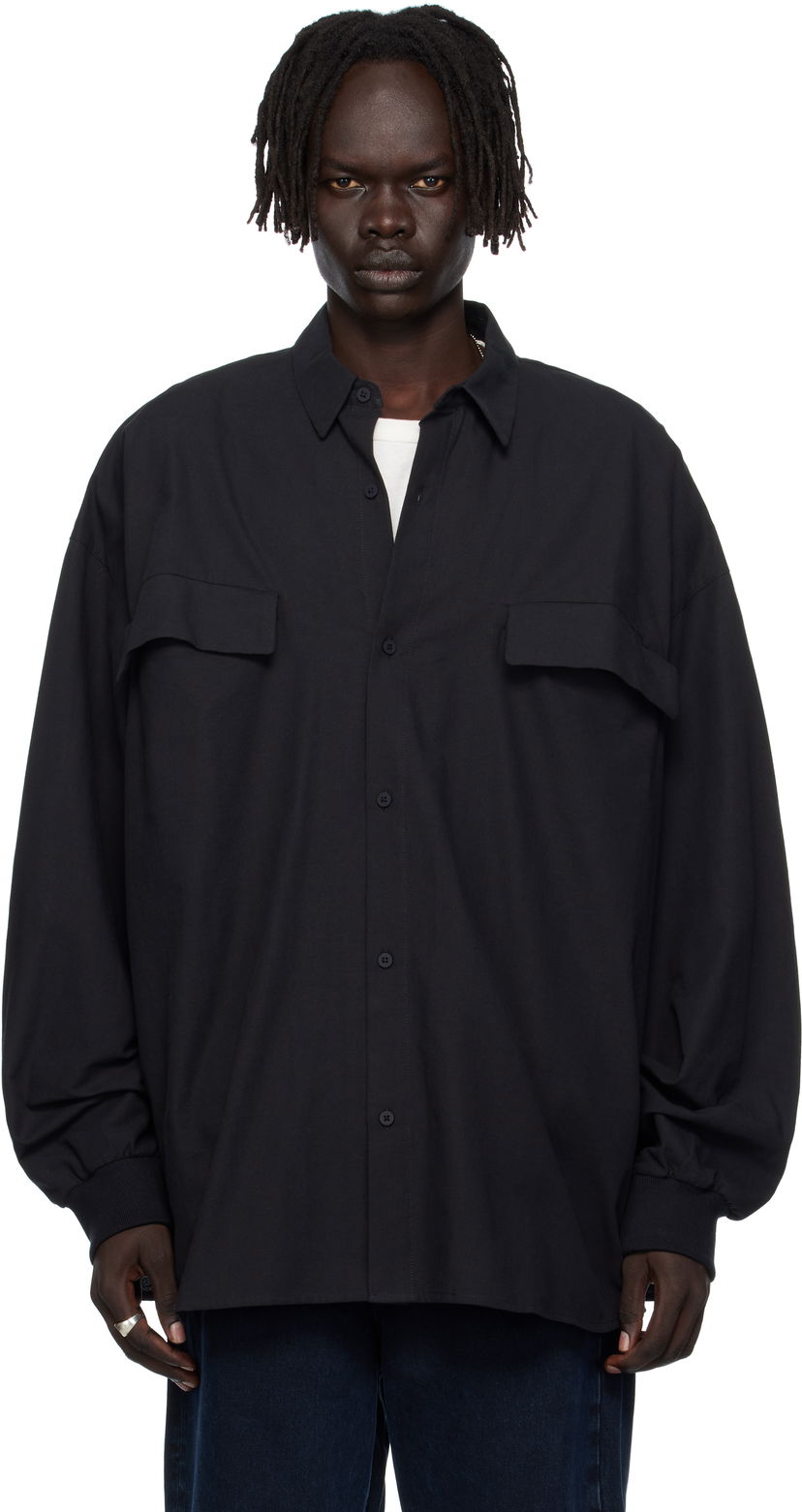 Skjorte Fear of God Fear of God ESSENTIALS Oxford Shirt Sort | 186SP254420F