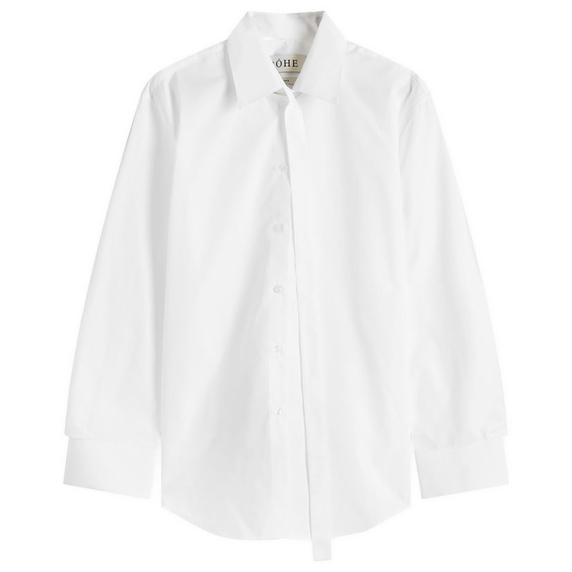 Skjorte Róhe Deconstructed Cotton Shirt Hvid | 414-19-068