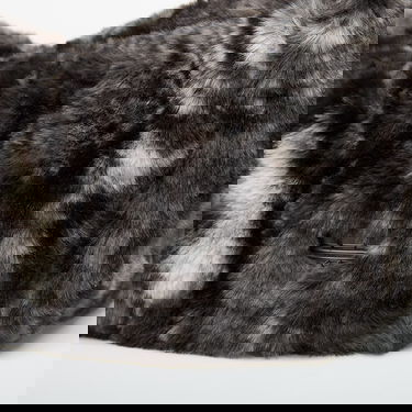 Skuldertaske adidas Originals Small Faux Fur Shoulder Bag Grå | JY2569, 3