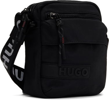 Skuldertaske BOSS HUGO Recycled Nylon Canvas Messenger Bag Sort | 50541949, 1