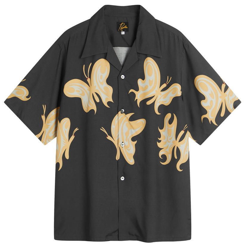 Skjorte Needles Kae Tanaka One-Up Shirt, Size Large Sort | QV432-D