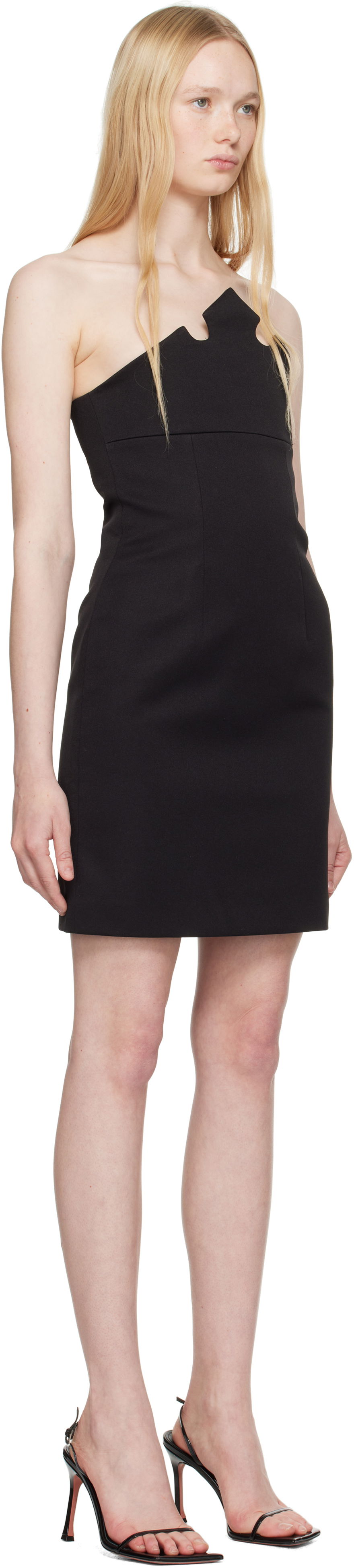 Kjole Coperni Coperni Crown Minidress Sort | DR184F3004, 1