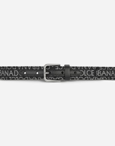Bælter Dolce & Gabbana Dolce & Gabbana Printed Nylon Belt Sort | EC0055AN579HNXCI, 2