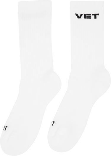 Sokker VETEMENTS Vet Crew Socks Hvid | UH76SO250W, 2