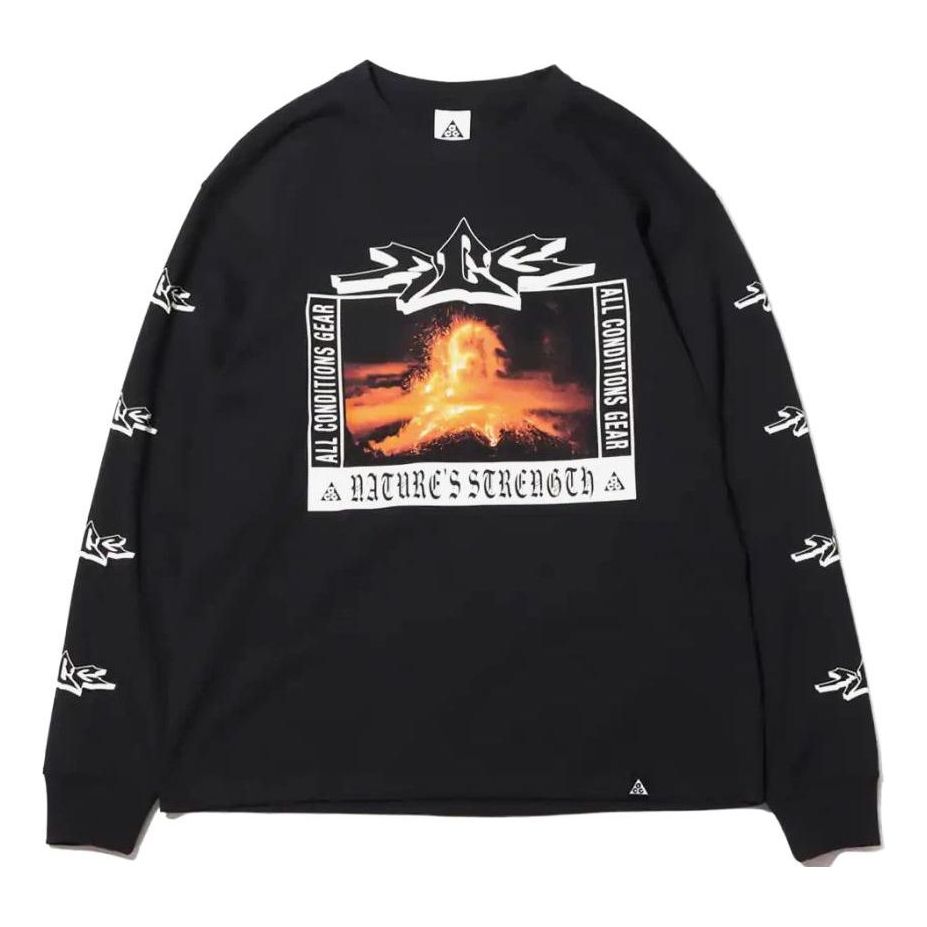T-shirt Nike ACG Volcano Graphic Long-Sleeve Tee Sort | DJ1141-010, 0