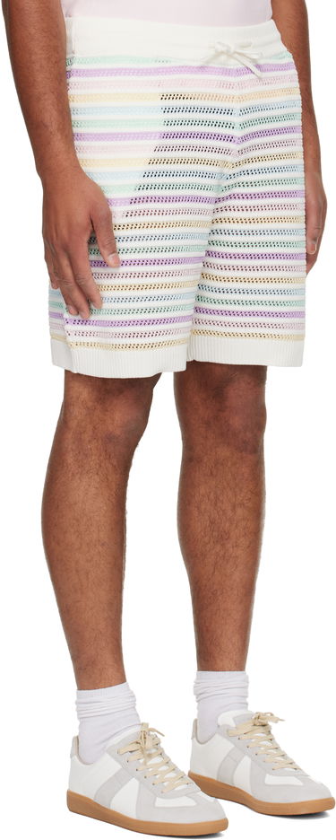 Shorts Casablanca Rainbow Crochet Knit Shorts Flerfarvet | M-AW25-KW-1098-01, 3