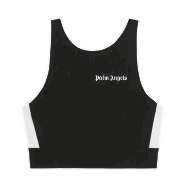 Crop top Palm Angels Training Track Top Sort | PWVO001C99FAB0021001, 0