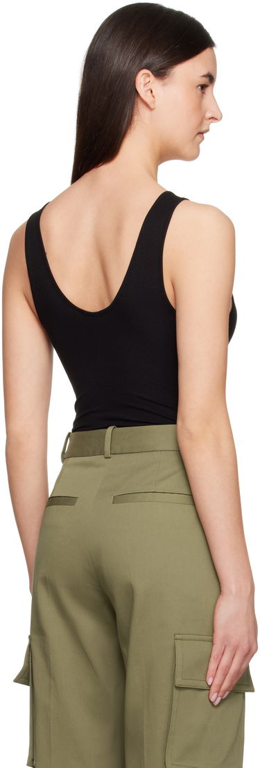 Tanktop Anine Bing ANINE BING Ginny Ribbed Tank Bodysuit Sort | A-08-10672-BLK26, 2