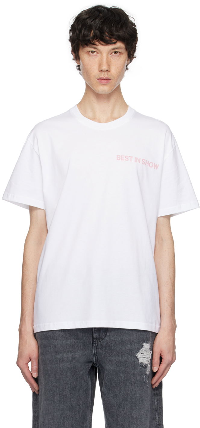 T-shirt JW Anderson 'Best in Show' Back Print T-shirt Hvid | JT0252-PG0772, 0