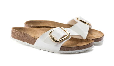 Sneakers og sko Birkenstock Madrid Big Buckle Birko-Flor Hvid | 1019814, 3