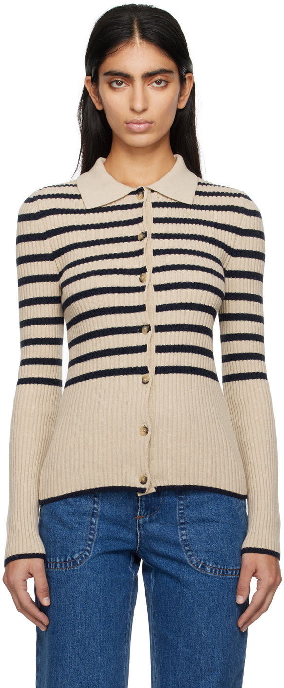 Sweater A.P.C. Mallory Cardigan Beige | WSAAZ-F22251