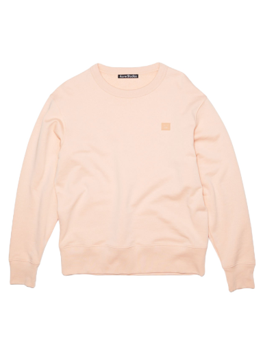 Sweater Acne Studios Face Patch Crewneck Lyserød | FA-UX-SWEA000089