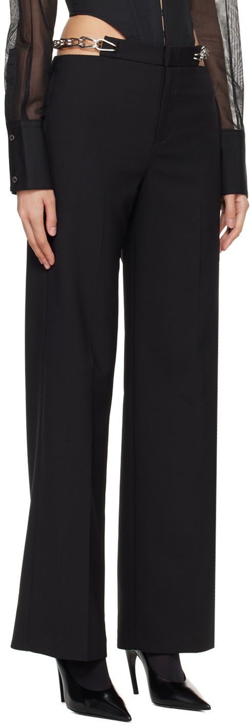 Bukser Dion Lee Chain Link Detail Trousers Sort | C2181PS24, 1