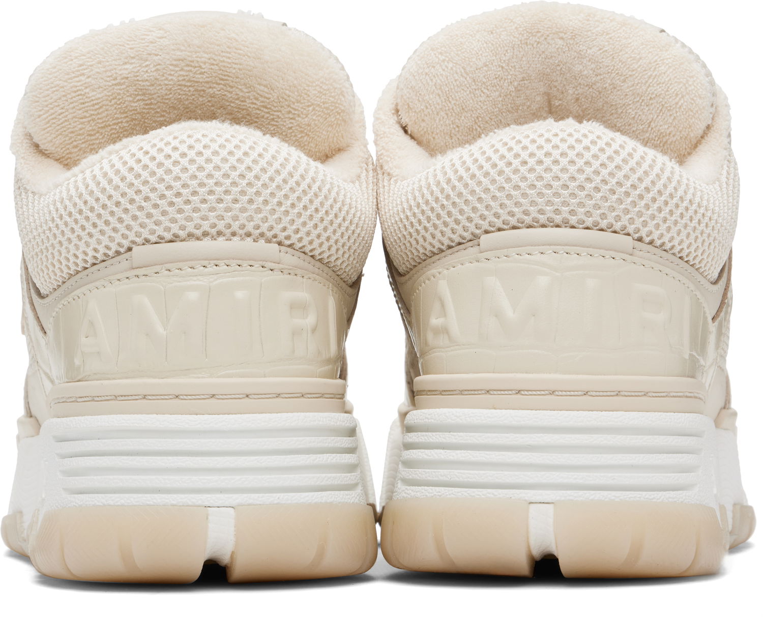 Sneakers og sko AMIRI AMIRI Croc Debossed MA-1 Beige | AWFOSR1138, 1