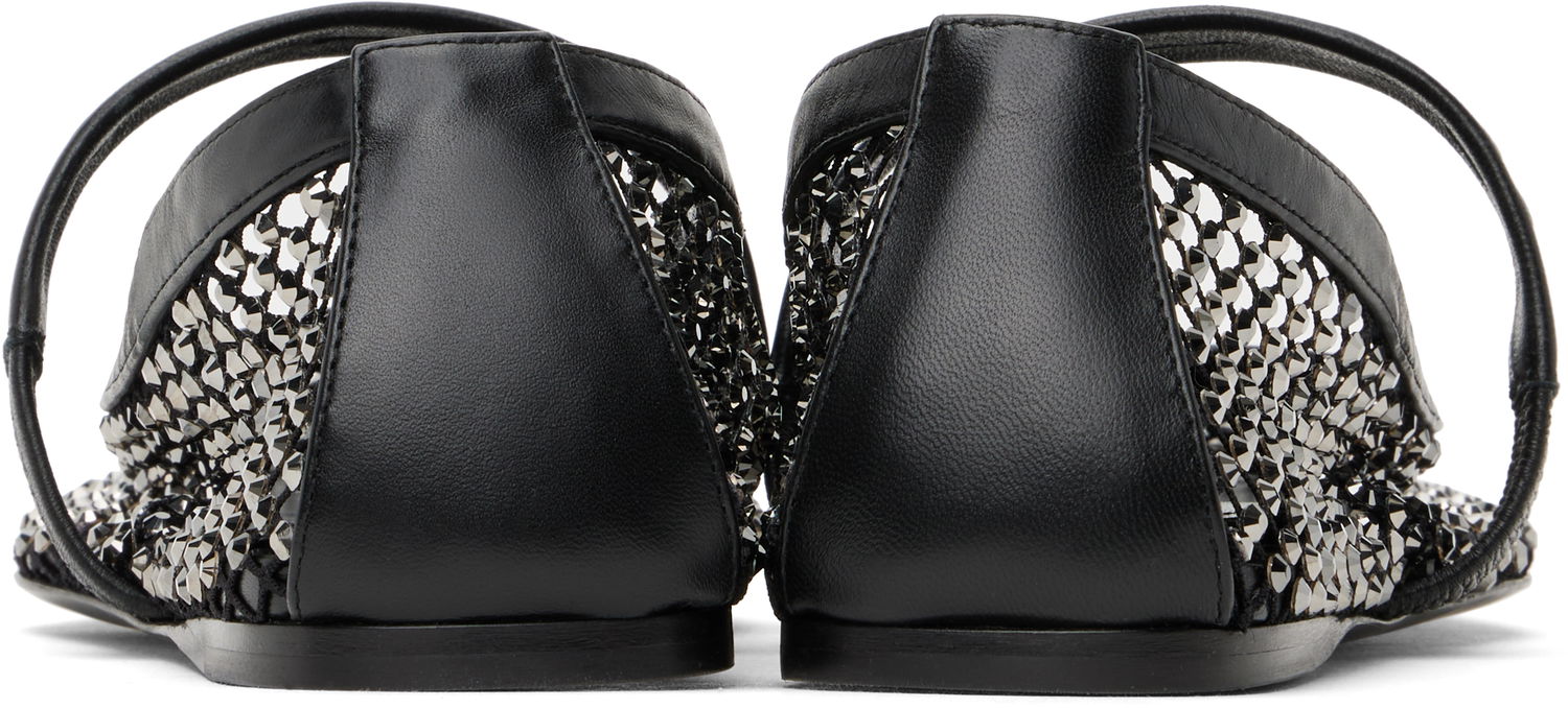 Sneakers og sko Marni Marni Mesh Mary Jane Ballerina Flats Sort | MJMS007700 P6394, 1