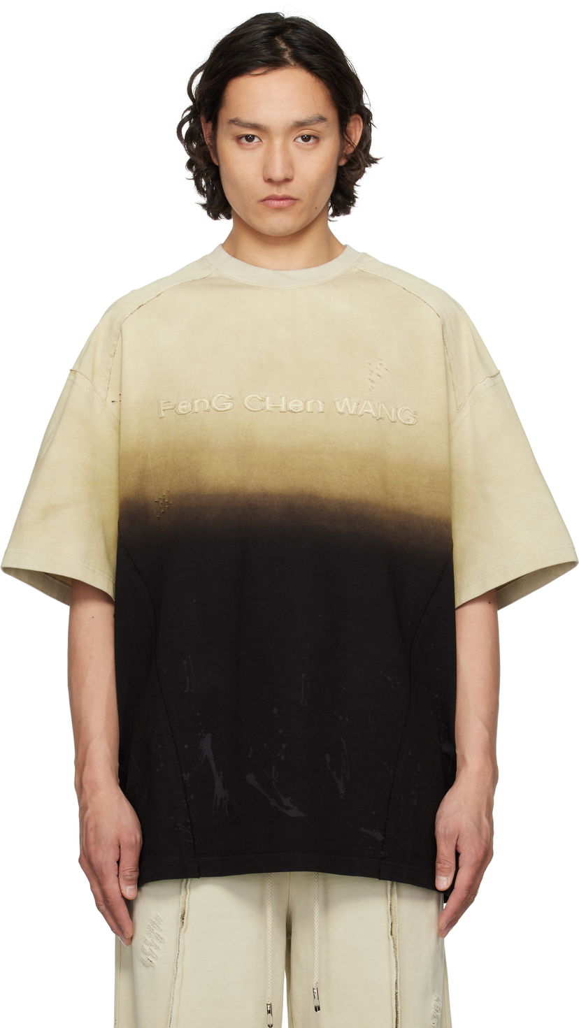 T-shirt Feng Chen Wang Feng Chen Wang Gradient T-Shirt Beige | FUS19TS01