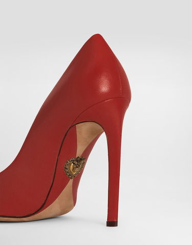 Tilbehør Dolce & Gabbana Dolce & Gabbana Polished Goatskin Pumps Rød | CD1894A573883027, 3