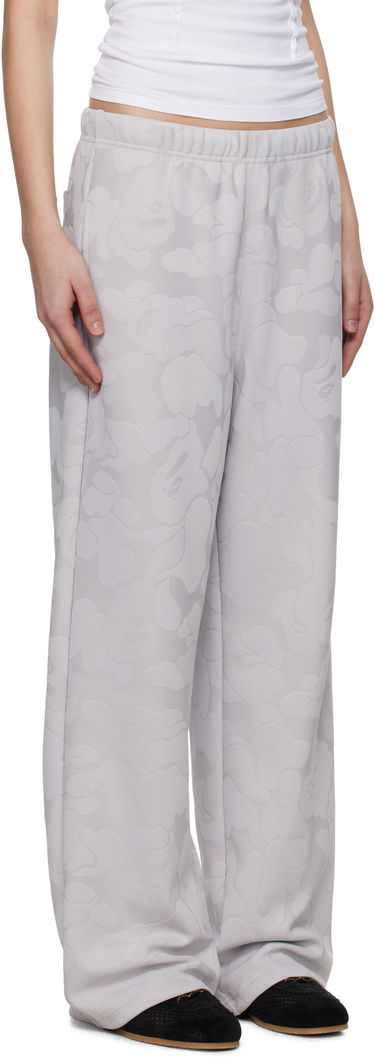 Joggingbukser BAPE A Bathing Ape Camo Jacquard One Point Wide Lounge Pants Blå | 001PTL302005L, 4