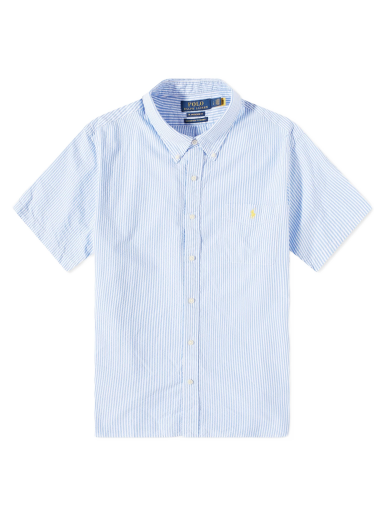 Skjorte Polo by Ralph Lauren Seersucker Turkis | 710906574002