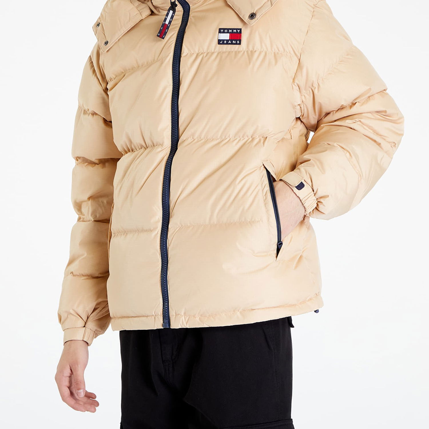 Puffer jakke Tommy Hilfiger Jeans Alaska Puffer Beige | DM0DM15445 AB4, 1